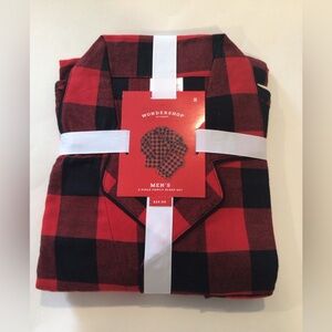 Wondershop Mens Flannel Pajamas Small Red Plaid Matching Family Pajama Set NWT